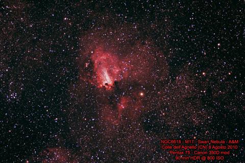 M17 - NGC 6618 - Swan nebula