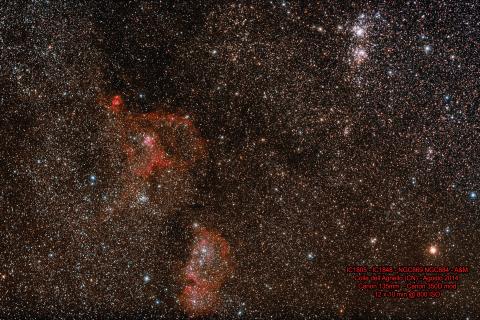 IC1805 Heart Nebula IC1848